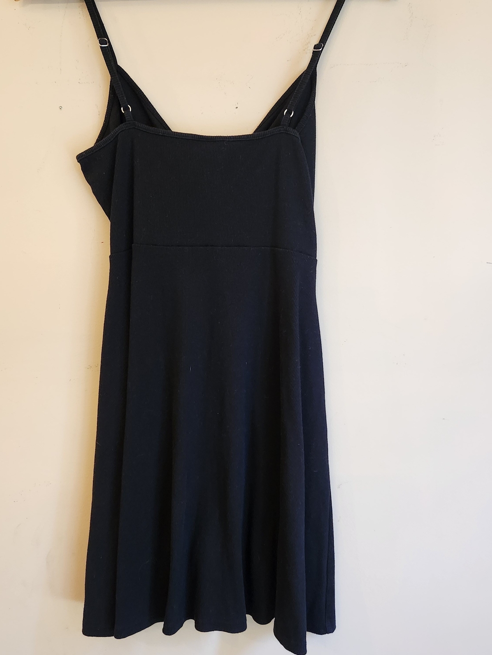 Wild Fable Black Spaghetti-Strap Wrap-Front Mini Dress - Picture 3 of 4